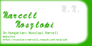 marcell noszlopi business card